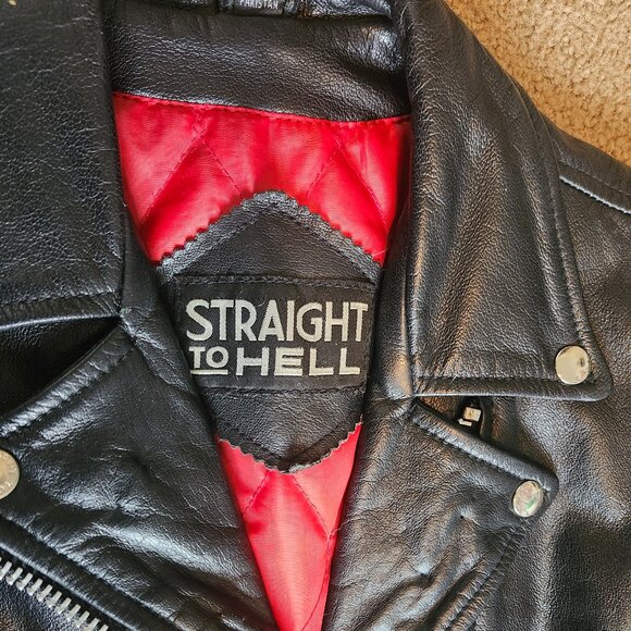 Straight to Hell Women's Defector – Black and Nickel Leather Jacket XS - Picture 3 of 10